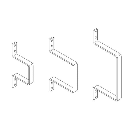 Chatsworth Products Cpi Medium Metal D-Ring; 3.12"W x 6.12"H x 3.25"D; Gray 10942-000
